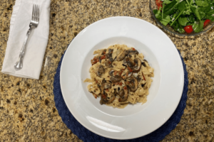 Pasta with mushrooms