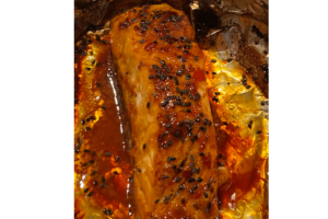 Asian Glazed Salmon in Foil for One