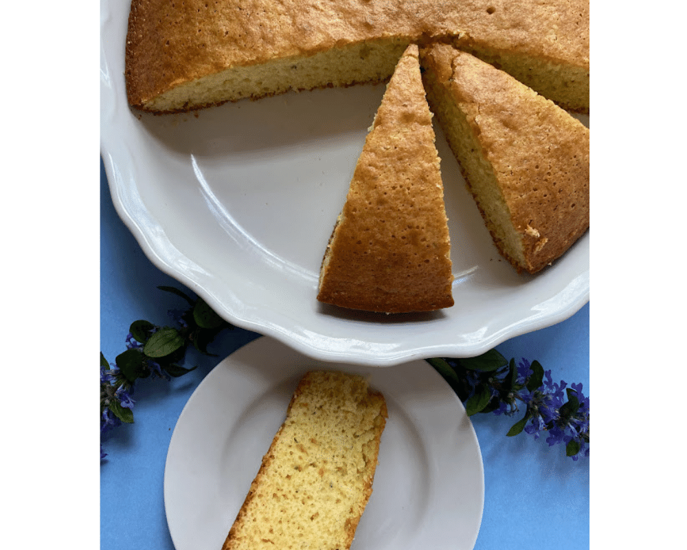 Honey Rosemary Olive Oil Cake