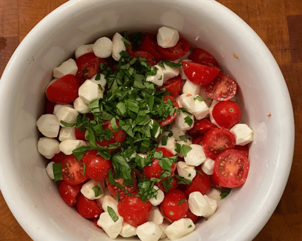 Cherry Tomato Caprese Salad