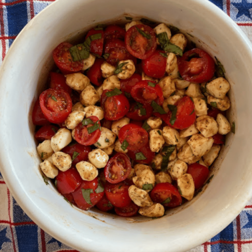 cherry tomato mozzarella salad