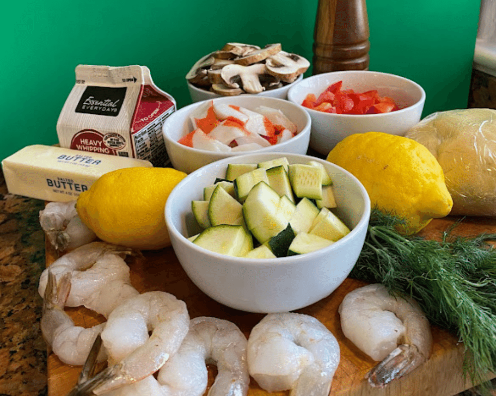 Lemony Seafood Pasta - The Indulgent Yogi