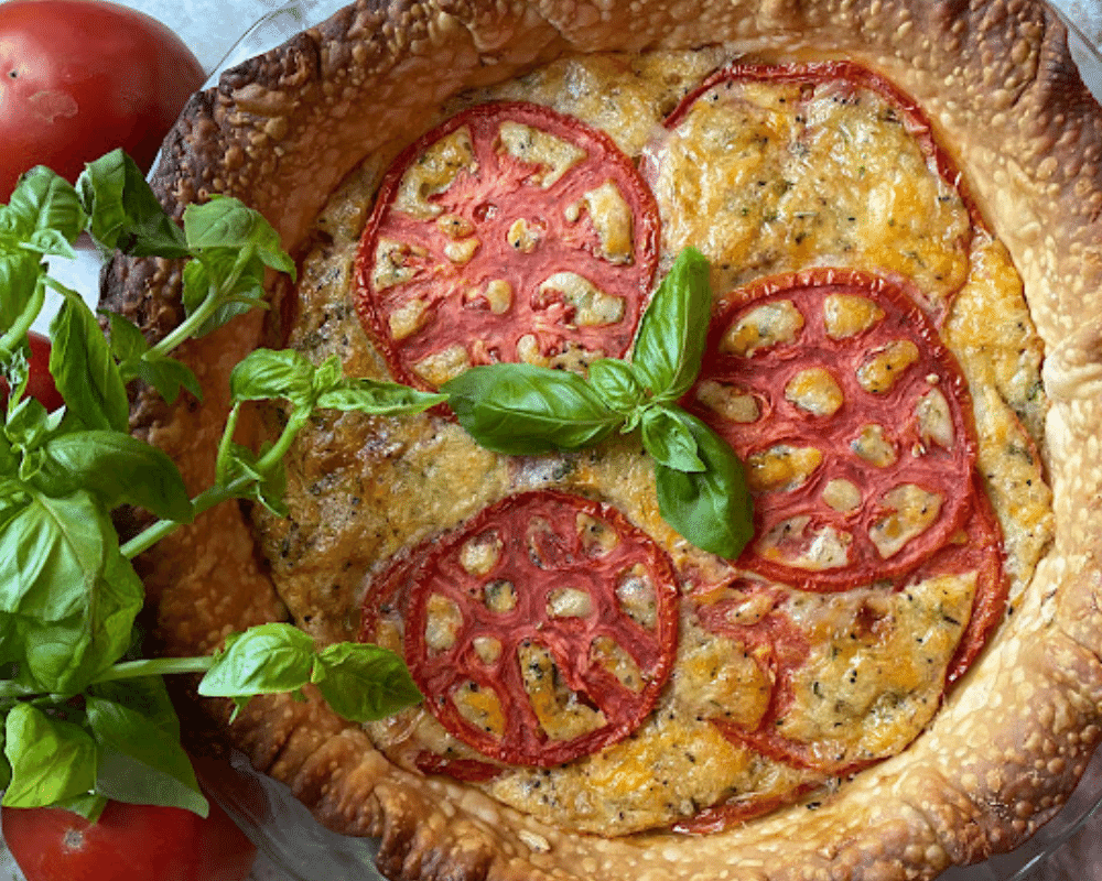 Tomato and Caramelized Onion Pie