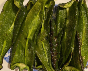 grilled poblanos