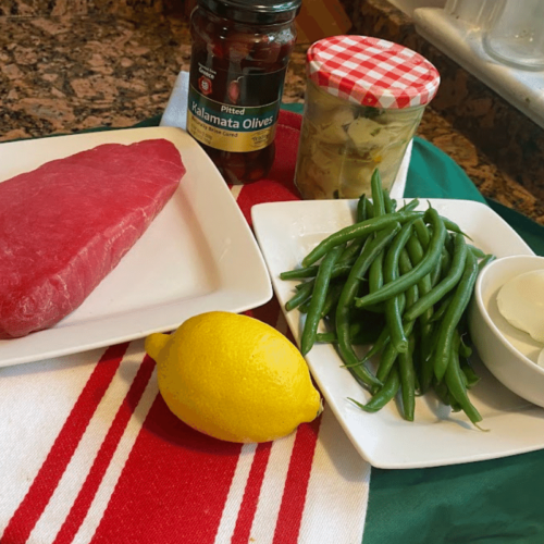 Tuna Niçoise Salad Prep