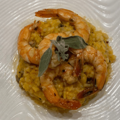 shrimp and fall risotto