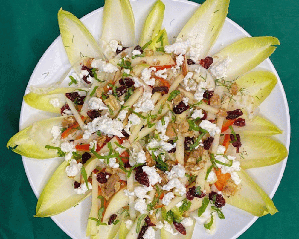 Christmas Endive Pomegranate Salad