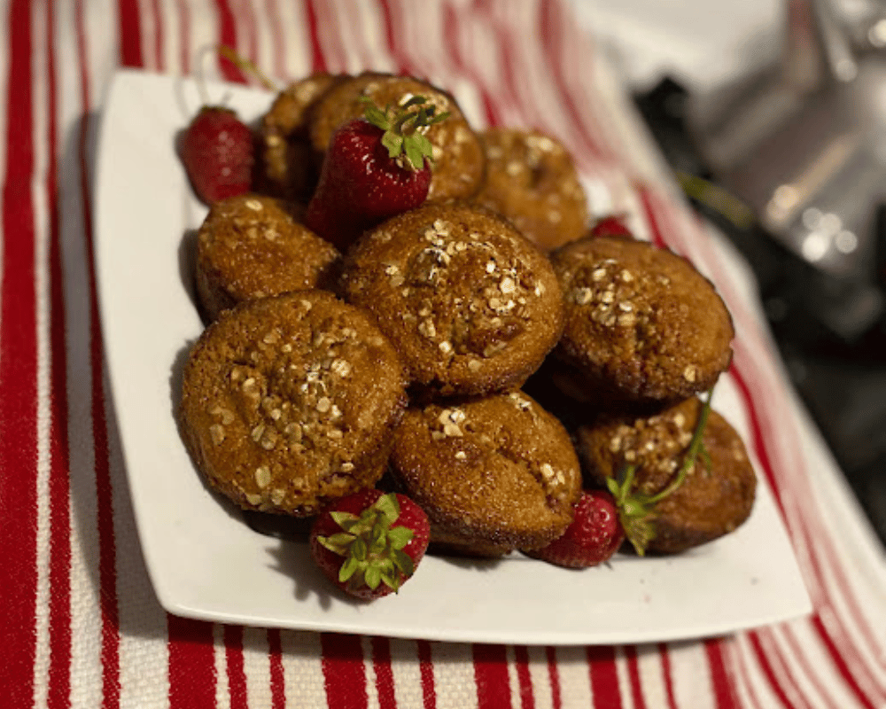 Strawberry Cardamon Muffins